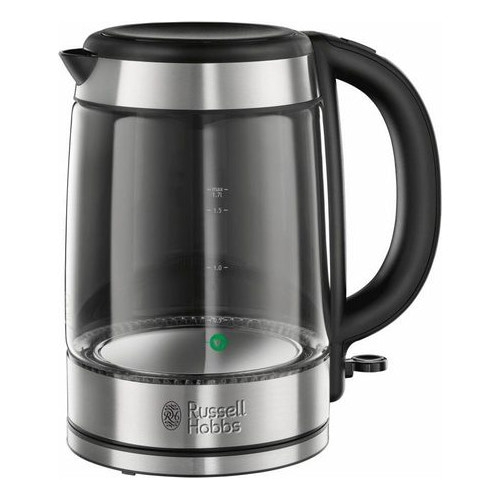 RUSSELL HOBBS Glas Wasserkocher 21600-57 1,7 Liter 2200 Watt Edelstahl silber