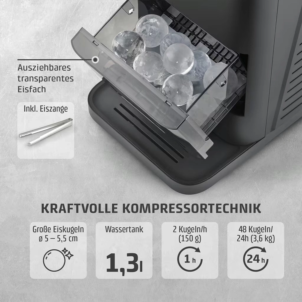 CASO Design IceBall Pro Eiskugelbereiter Eiswürfelbereiter 130W NEU