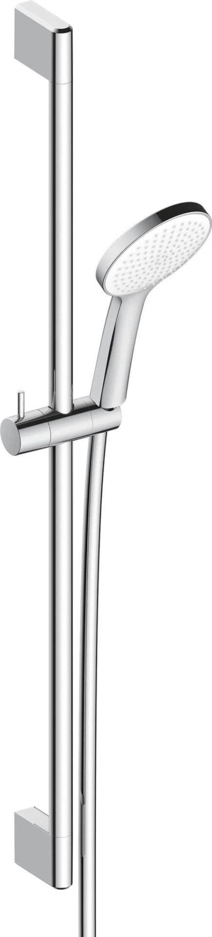 Chrom-Duschsystem mit Handbrause und Halterung für die Wandmontage