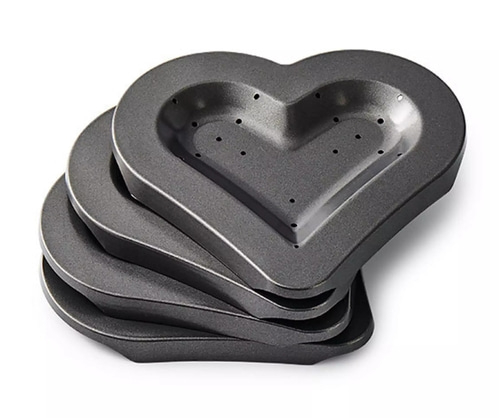 BETTY BOSSI Backförmchen Herz 4 Stk antihaft Backformen 16 cm