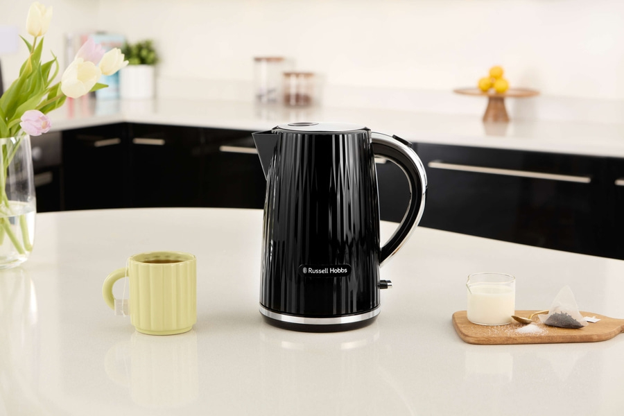 RUSSELL HOBBS Wasserkocher Eden 27361-70 Schwarz 1,7L Wasserstandsanzeige 2400 W