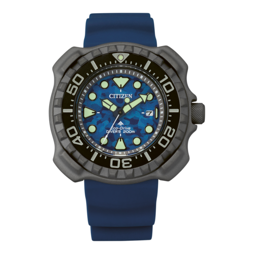CITIZEN Herren Armbanduhr Promaster Diver BN0227-09L Eco-Drive 46mm Titan B-Ware