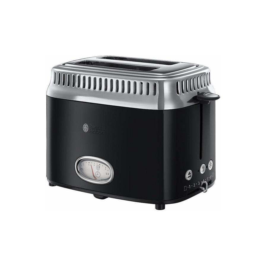 RUSSELL HOBBS Toaster Retro Classic Noir 21681-56 2 Scheiben 6 Stufen 1300 W