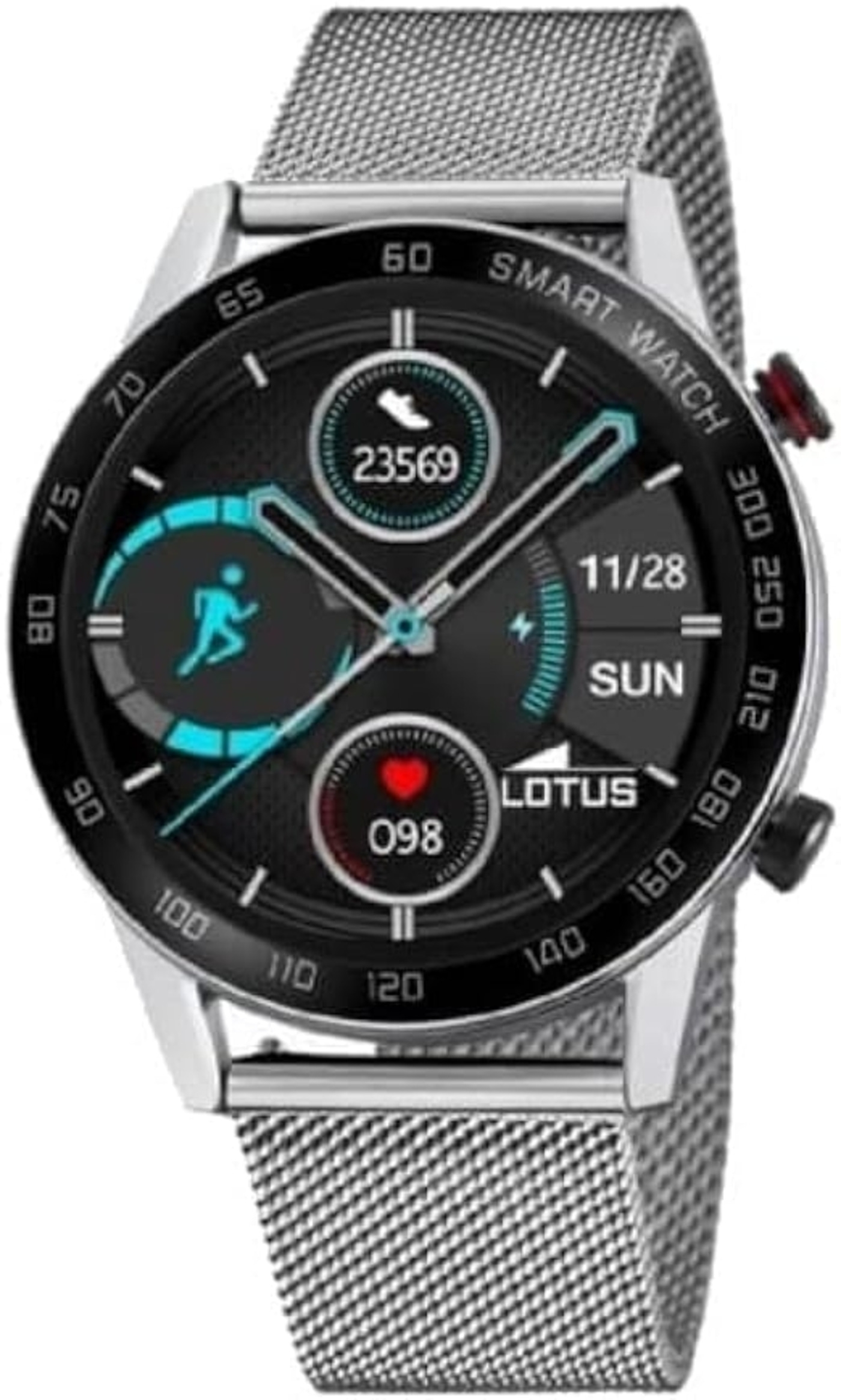 Lotus Smartwatch 50017/1 Faltschließe Mineral Glas Edelstahl 45mm B-WARE