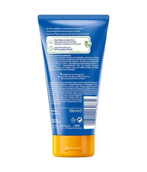 NIVEA SUN Schutz & Pflege Ultra Sonnenlotion LSF 50+ 150 ml