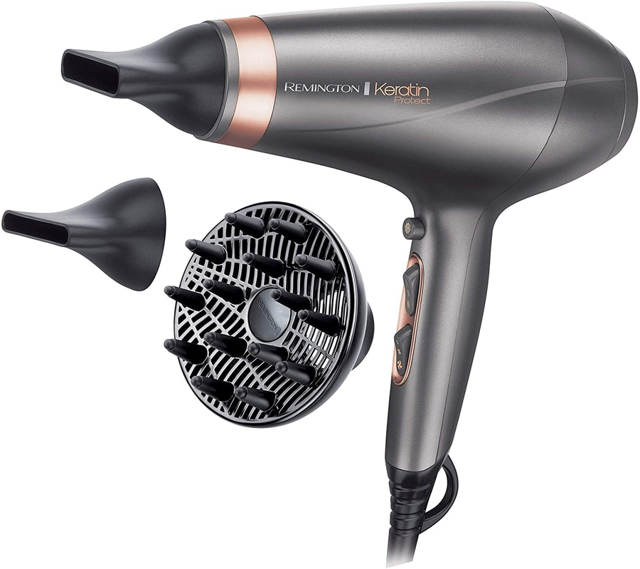 REMINGTON Haartrockner AC8820 Keratin Protect Ionen 150km/h 2200W AC-Motor