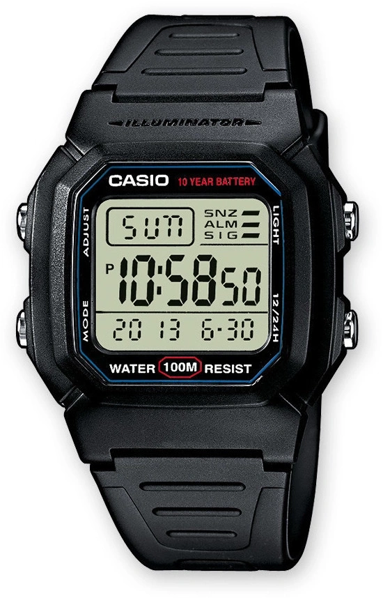 Schwarze Casio Armbanduhr mit digitaler Anzeige