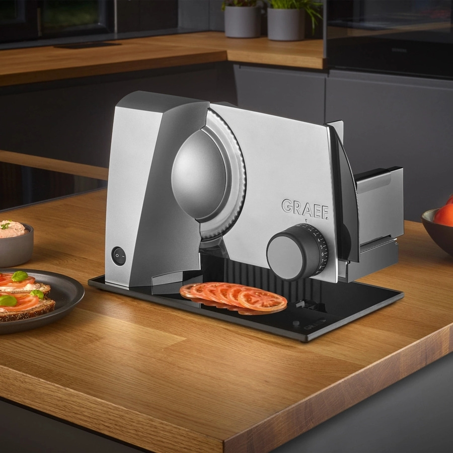 GRAEF elektrischer Allesschneider STYLE TWIN S12025 Wellenschliffmesser B-Ware