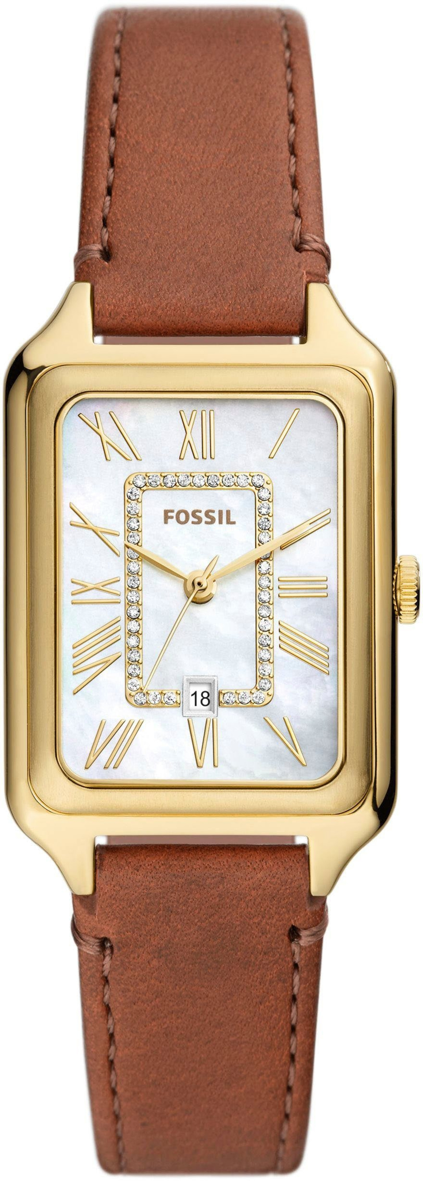 FOSSIL Damen Armbanduhr Quarzuhr RAQUEL ES5307 Damenuhr Lederarmband B-WARE