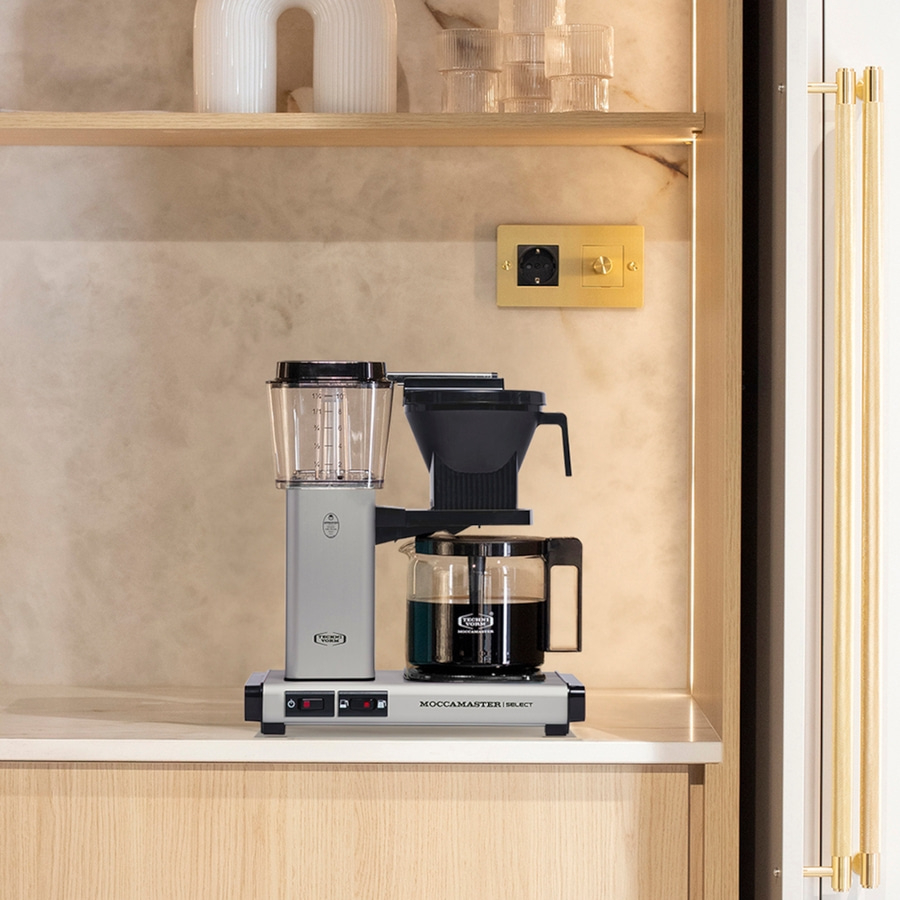 MOCCAMASTER Filterkaffeemaschine KBG Select Matt Silver 1,25L mattsilber NEU