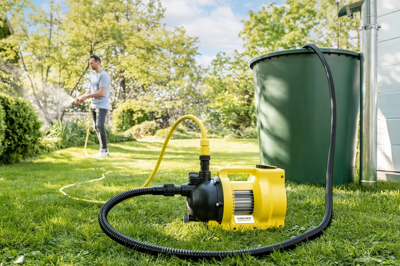 KÄRCHER BP 4.500 Garden Set Plus Gartenpumpe 550W 4500 l/h 20m Schlauch B-WARE