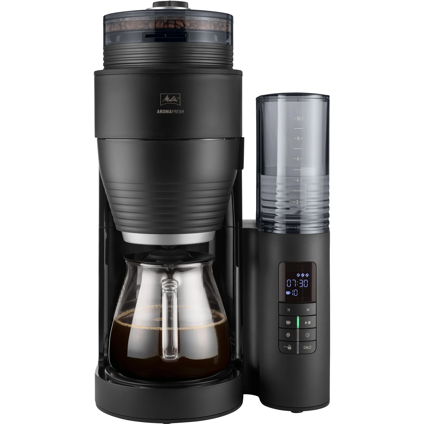 MELITTA Filterkaffeemaschine AromaFresh X 1030-06 mit Mahlwerk Schwarz