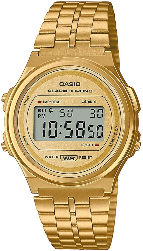 CASIO VINTAGE Chronograph A171WEG-9AEF Quarz Digital Gold B-WARE
