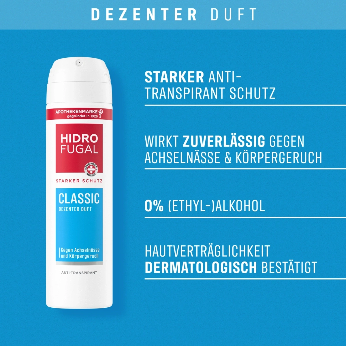 Dezenter Duft: Hidro Fugal Classic Anti-Transpirant