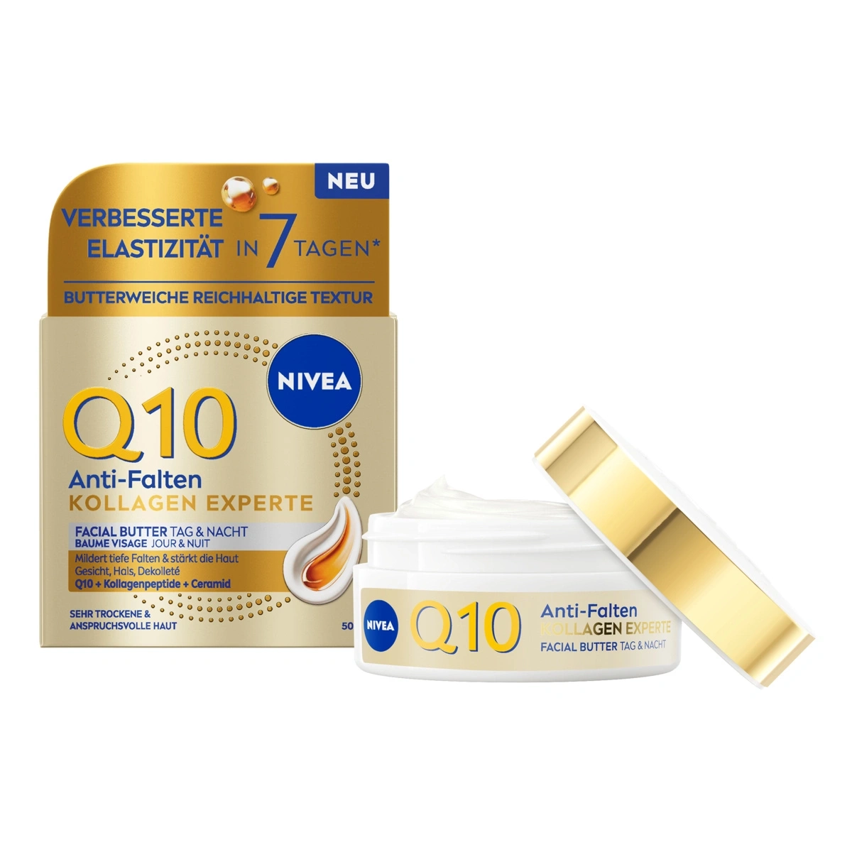 Nivea Q10 Anti-Falten Kollagen Expertencreme mit Öffnung