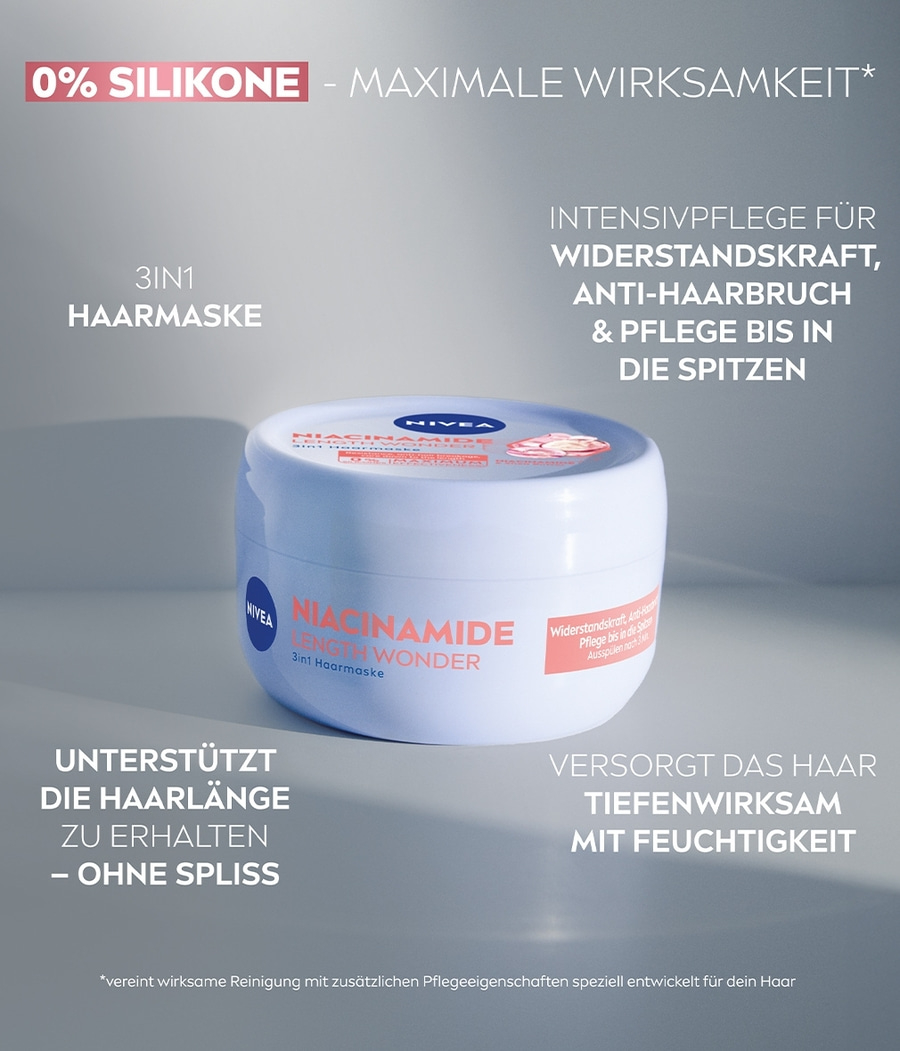 NIVEA Leni Klum Limited Edition Length Wonder Shampoo, Spülung, Haarmaske 3-tlg.