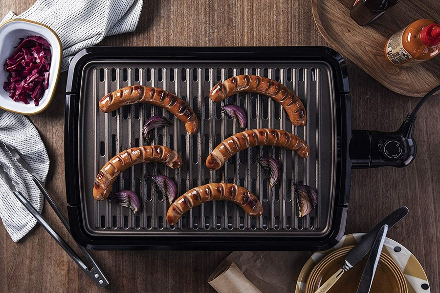 GEORGE FOREMAN Smokeless BBQ Grill 25850-56 raucharmer Indoor Elektro Tischgrill