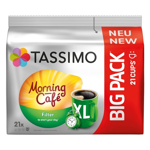 TASSIMO Kapseln Morning Café Filter XL T Discs 5 x 21 Getränke Kaffeekapseln