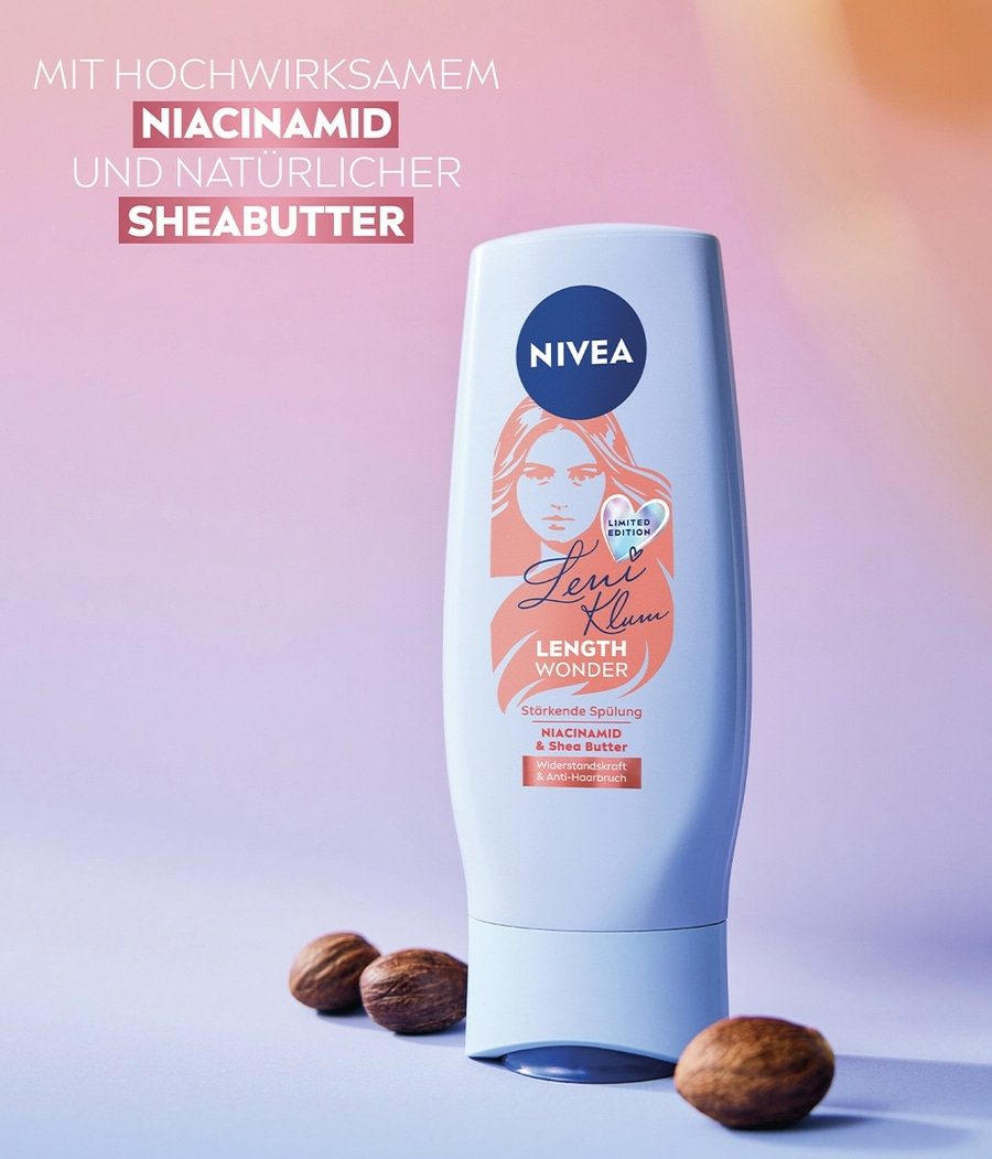 NIVEA Leni Klum Limited Edition Length Wonder Shampoo, Spülung, Haarmaske 3-tlg.