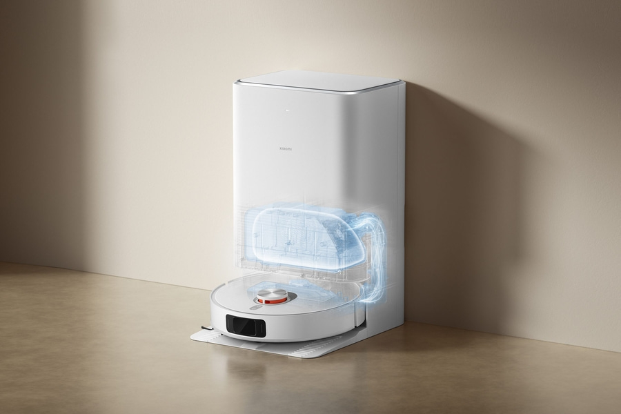 Roboterstaubsauger mit Ladestation, weiß, Xiaomi, Reinigung, Technologie, Boden