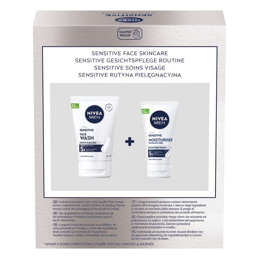 NIVEA MEN Sensitive Gesichtspflege Set Waschgel 100 ml + Gesichtscreme 50 ml NIVEA MEN Sensitive Gesichtspflege Set Waschgel 100 ml + Gesichtscreme 50 ml