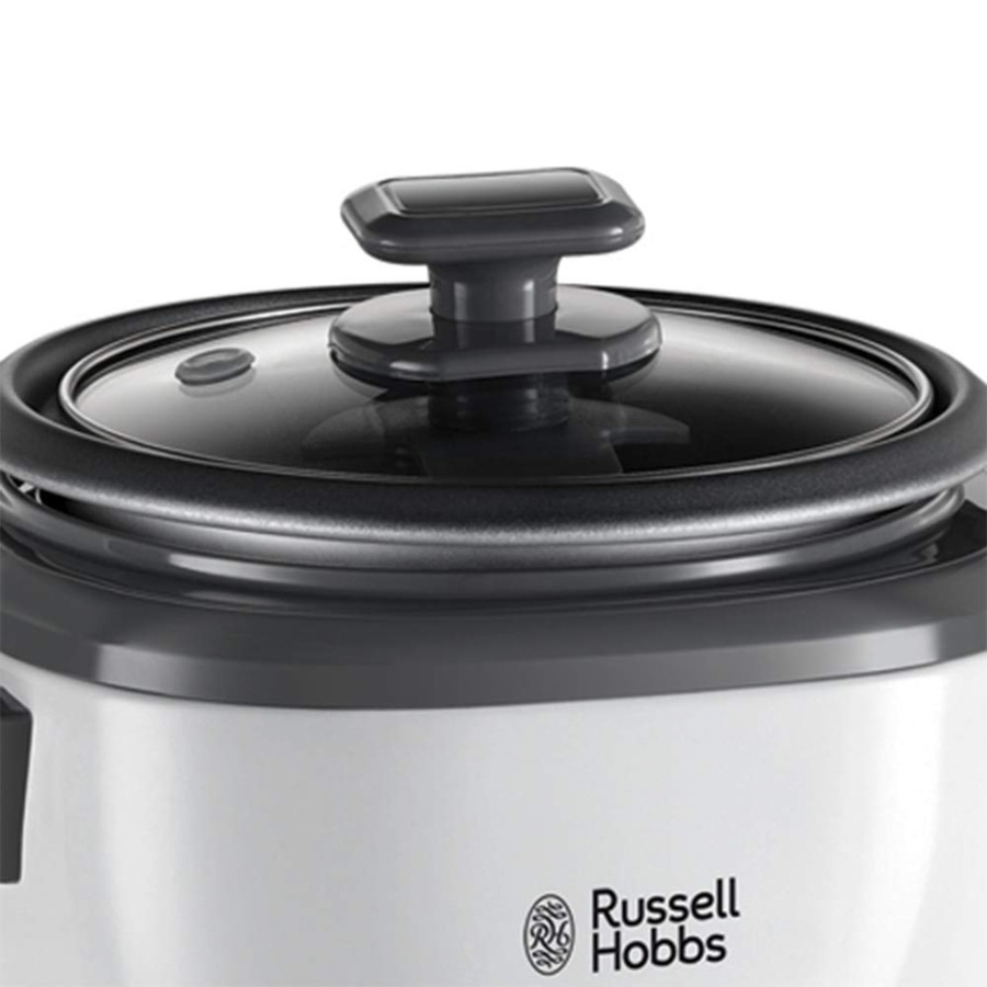 Russell Hobbs Reiskocher mit Glasdeckel und schwarzem Griff
