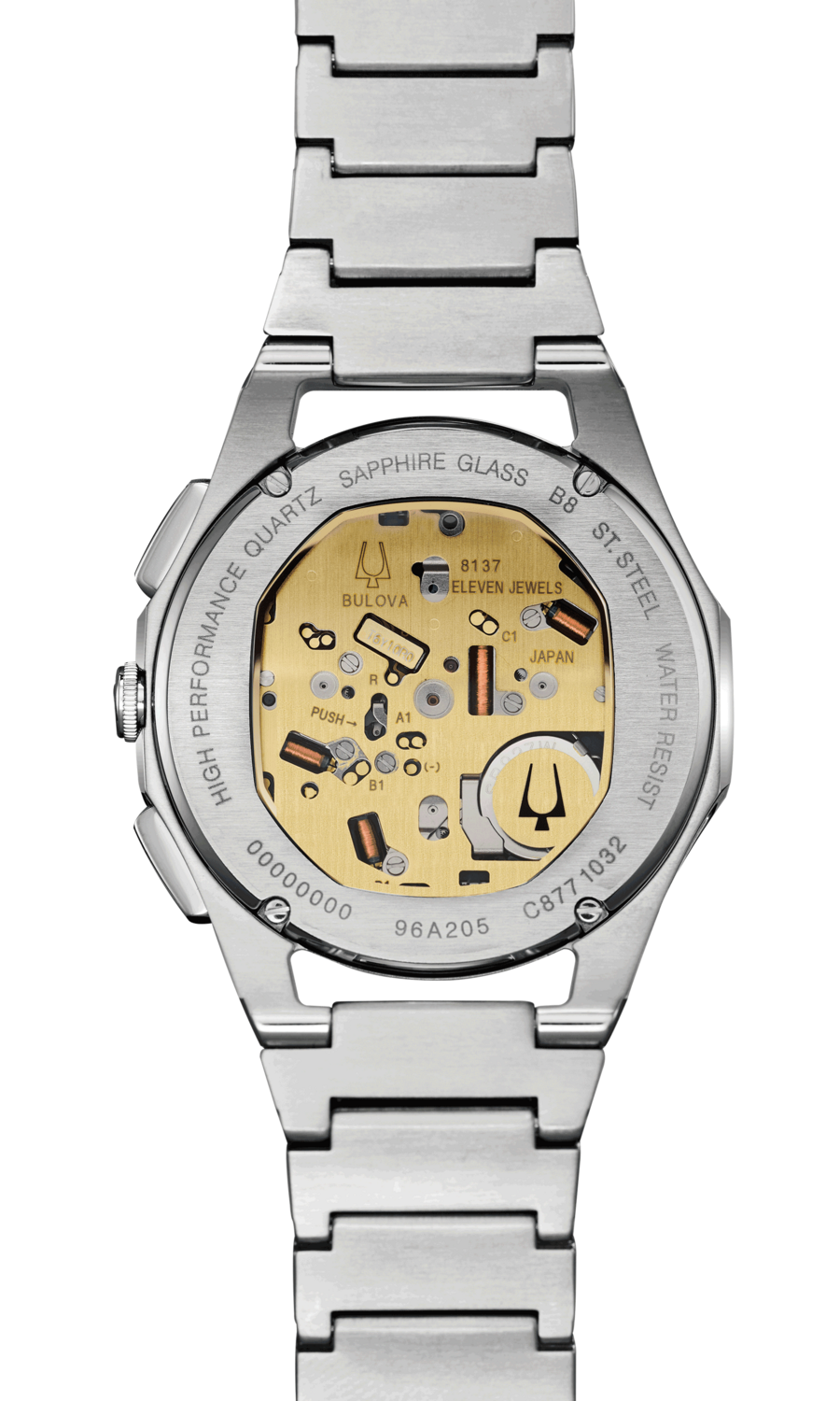 Bulova Herren Armbanduhr CURV 96A135 Herrenuhr Saphirglas Edelstahl 44mm B-Ware