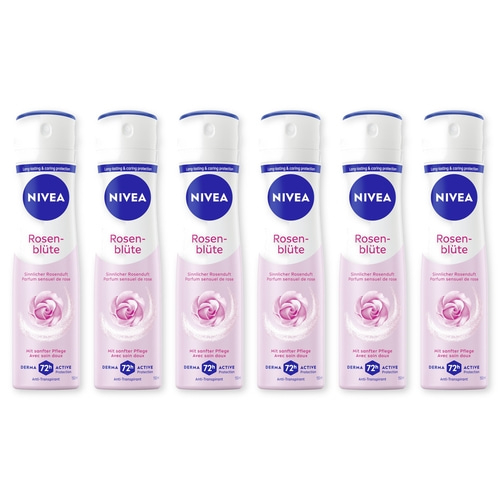 NIVEA Deodorant Rosenblüte Deo Spray 6 x 150ml