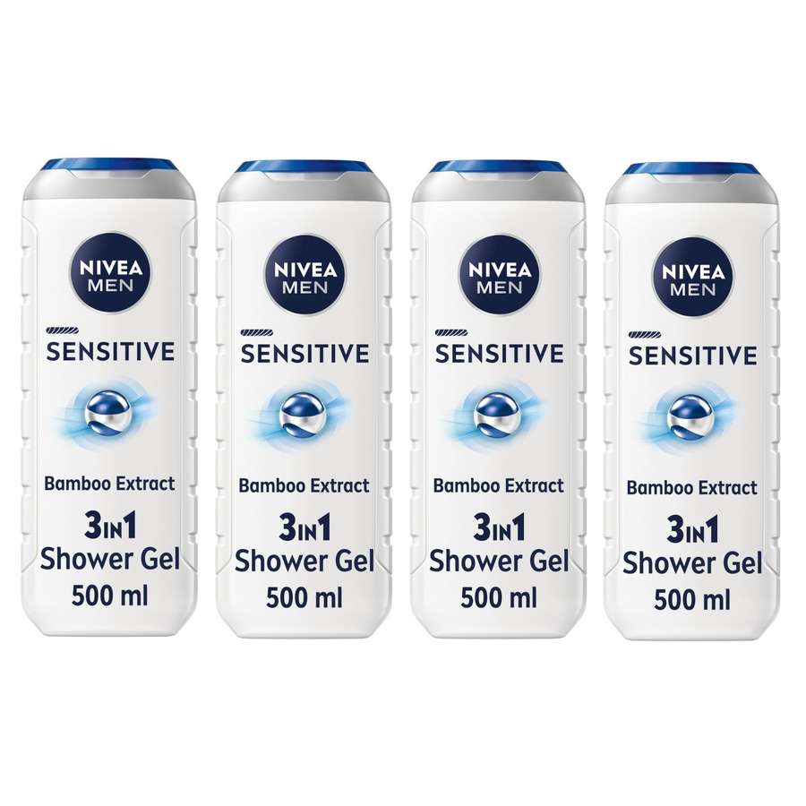 NIVEA MEN Pflegedusche Sensitive, 4 x 500ml