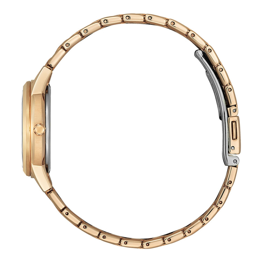 CITIZEN Damen Armbanduhr FE1243-83A Eco-Drive Edelstahl 29 mm goldfarben B-WARE