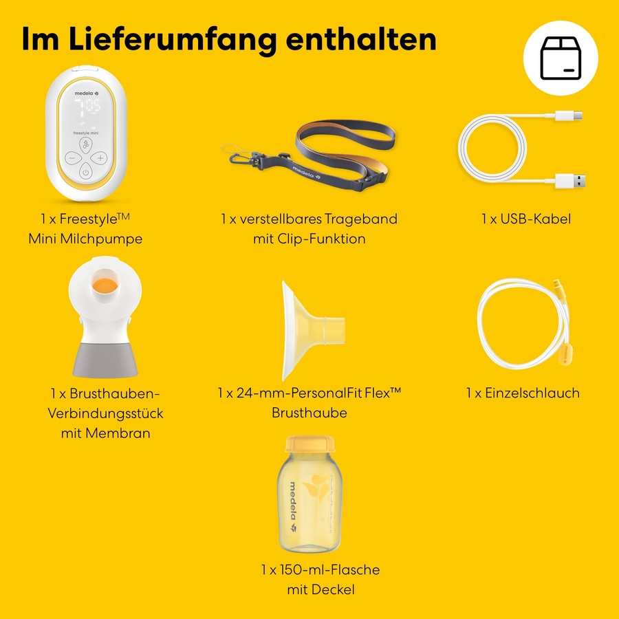 MEDELA Freestyle™ Mini Classic elektrische Einzelmilchpumpe klein leistungsstark