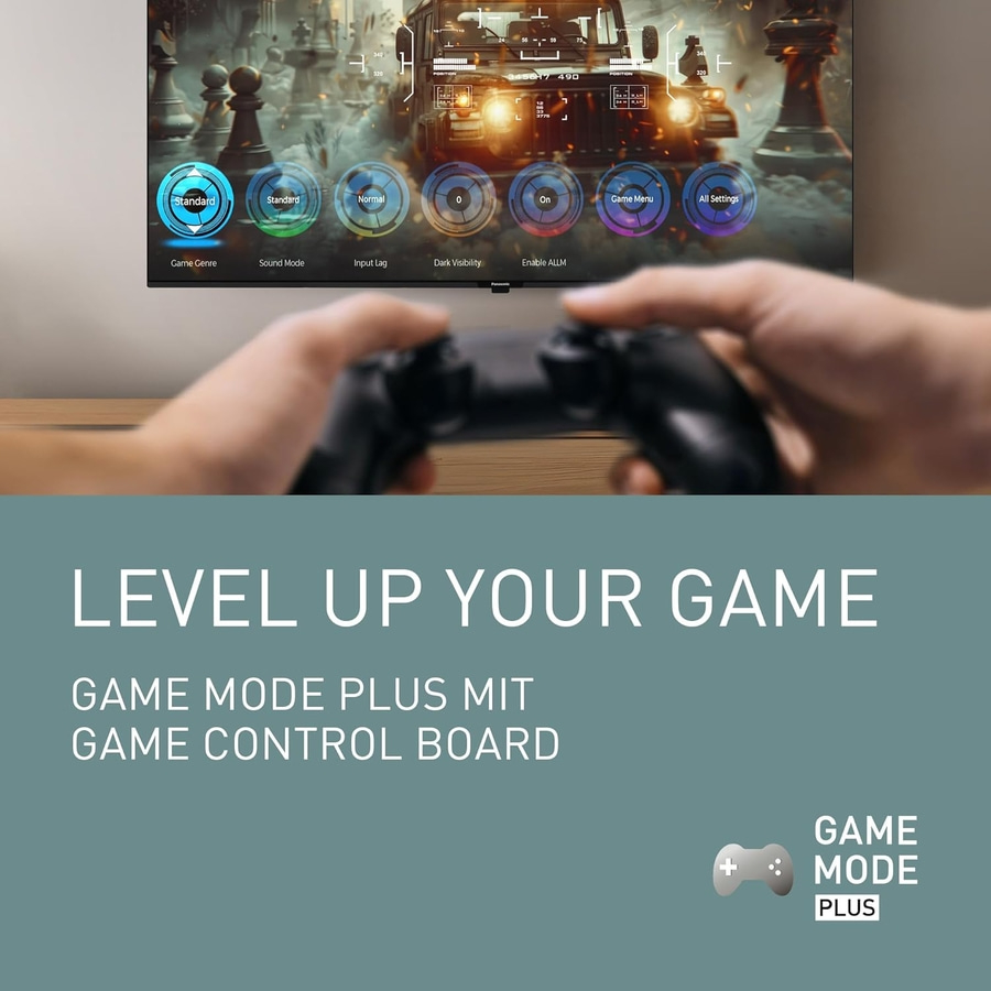 Fernseher mit Game Mode Plus, Controller, Spiel-Einstellungen, Level Up