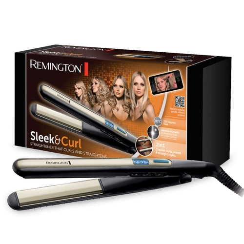 Remington Sleek & Curl Haarglätter, Locken und glattes Haar, 230 Grad Hitze, 2in1