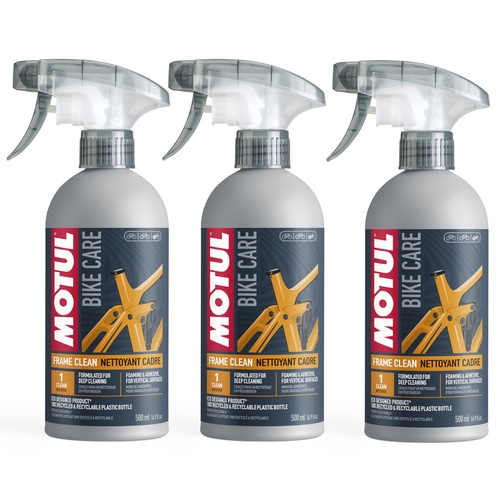 3x MOTUL "Frame Clean" Fahrradreiniger Rahmen 500 ml Hartnäckigste Verschmutzung