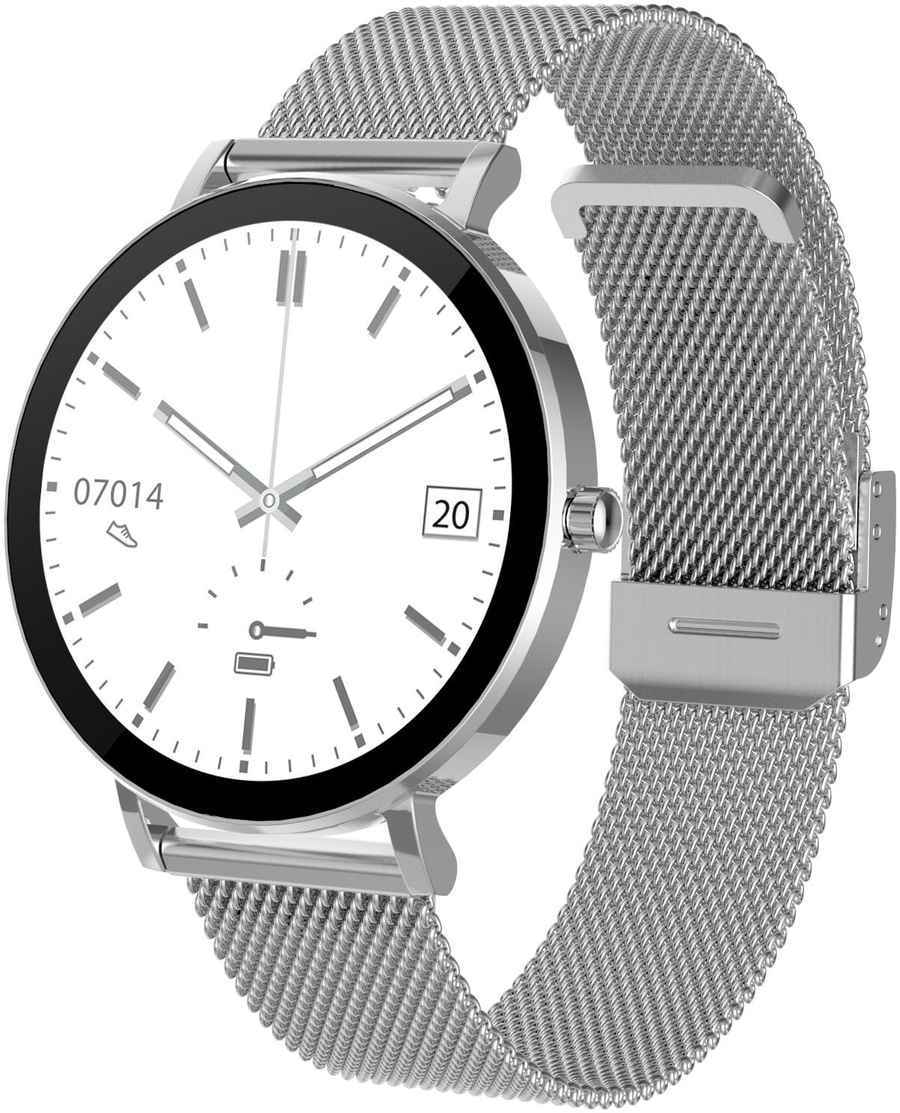 SMARTY 2.0 Smartwatch SW079B Armbanduhr Edelstahlarmband Bluetooth 41mm