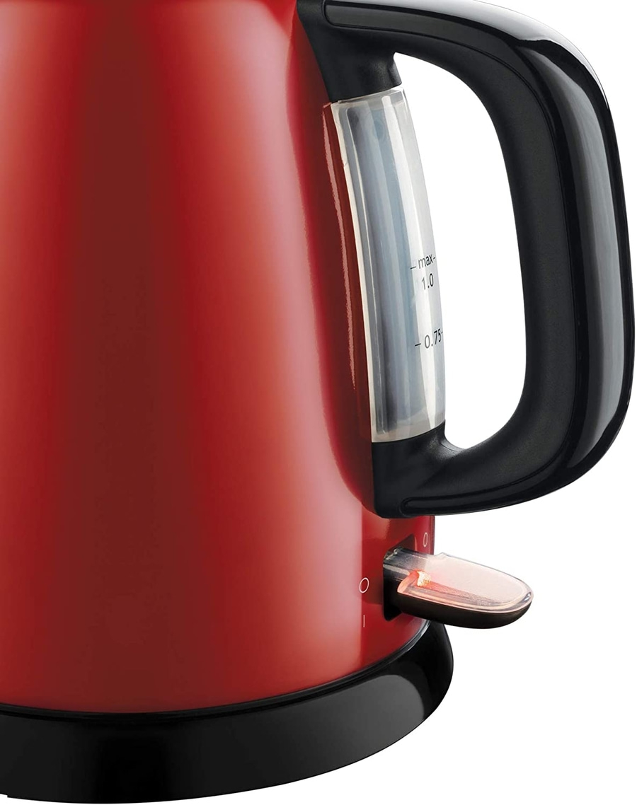 RUSSELL HOBBS Wasserkocher Colours Plus+ Flame Red 24992-70 Mini 1L 2400W