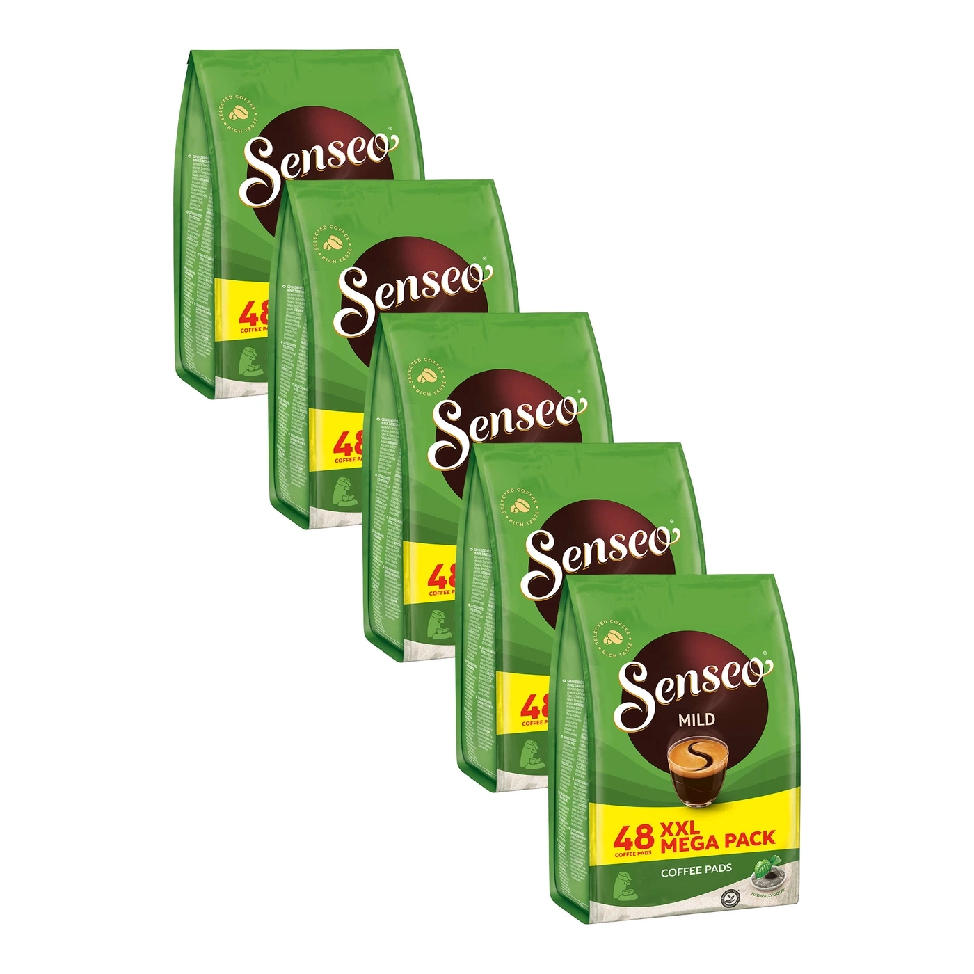 Senseo Kaffee Pads, 48 XXL Mega Pack, mild, grüne Verpackung, Kaffee