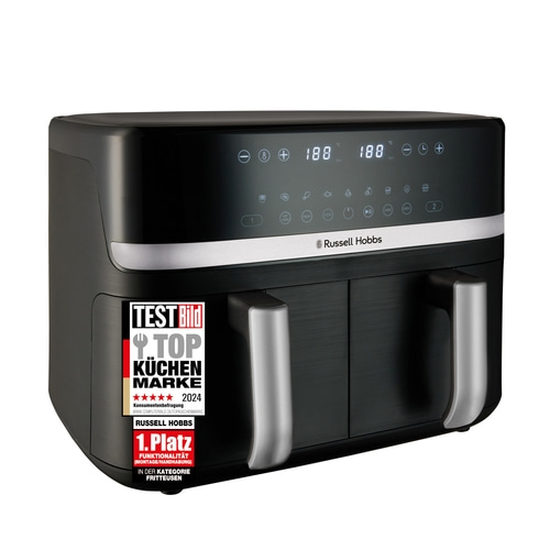 RUSSELL HOBBS Heißluftfritteuse 2 Kammern 9 L Rapid Airfryer Satisfry 27681-56
