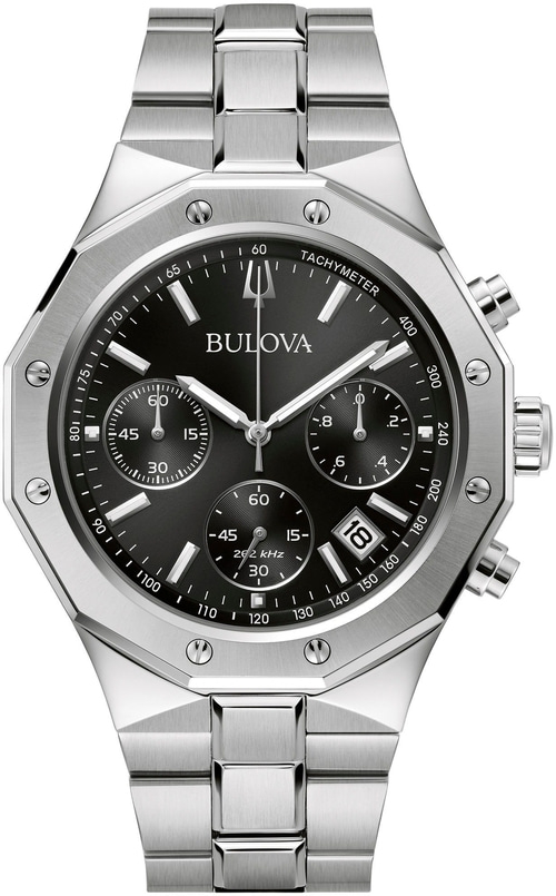 BULOVA 96B410 Armbanduhr Herrenuhr 45 mm Edelstahlarmband Saphirglas B-Ware