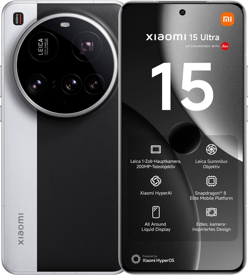 XIAOMI Smartphone 15 Ultra 6,73Zoll 5G Dual SIM 512GB 50 MP silber B-WARE