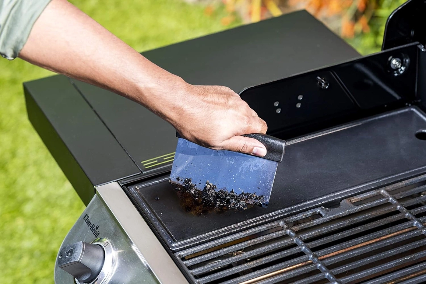 Char-Broil Grillbesteck Set für Grillplatten 2x Grillwender Spachtel/Hackmesser