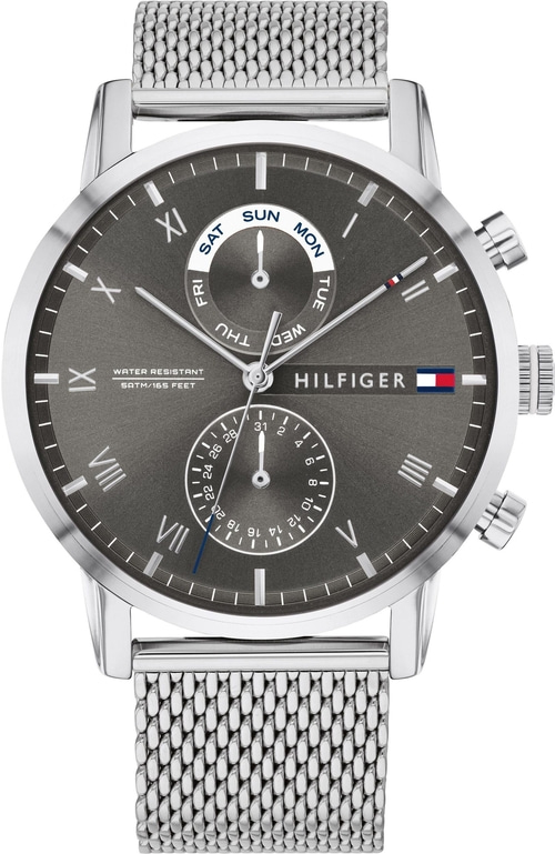 Tommy Hilfiger 1710402 Armbanduhr Herrenmultifunktionsuhr Edelstahl 44 mm