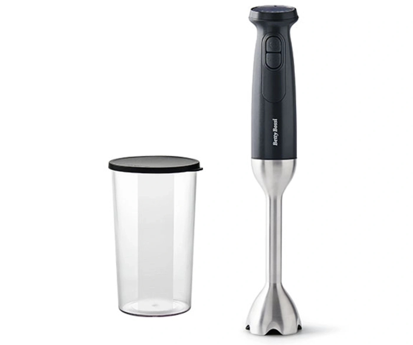 Stabmixer mit Becher, schwarz und silber, Betty Bossi