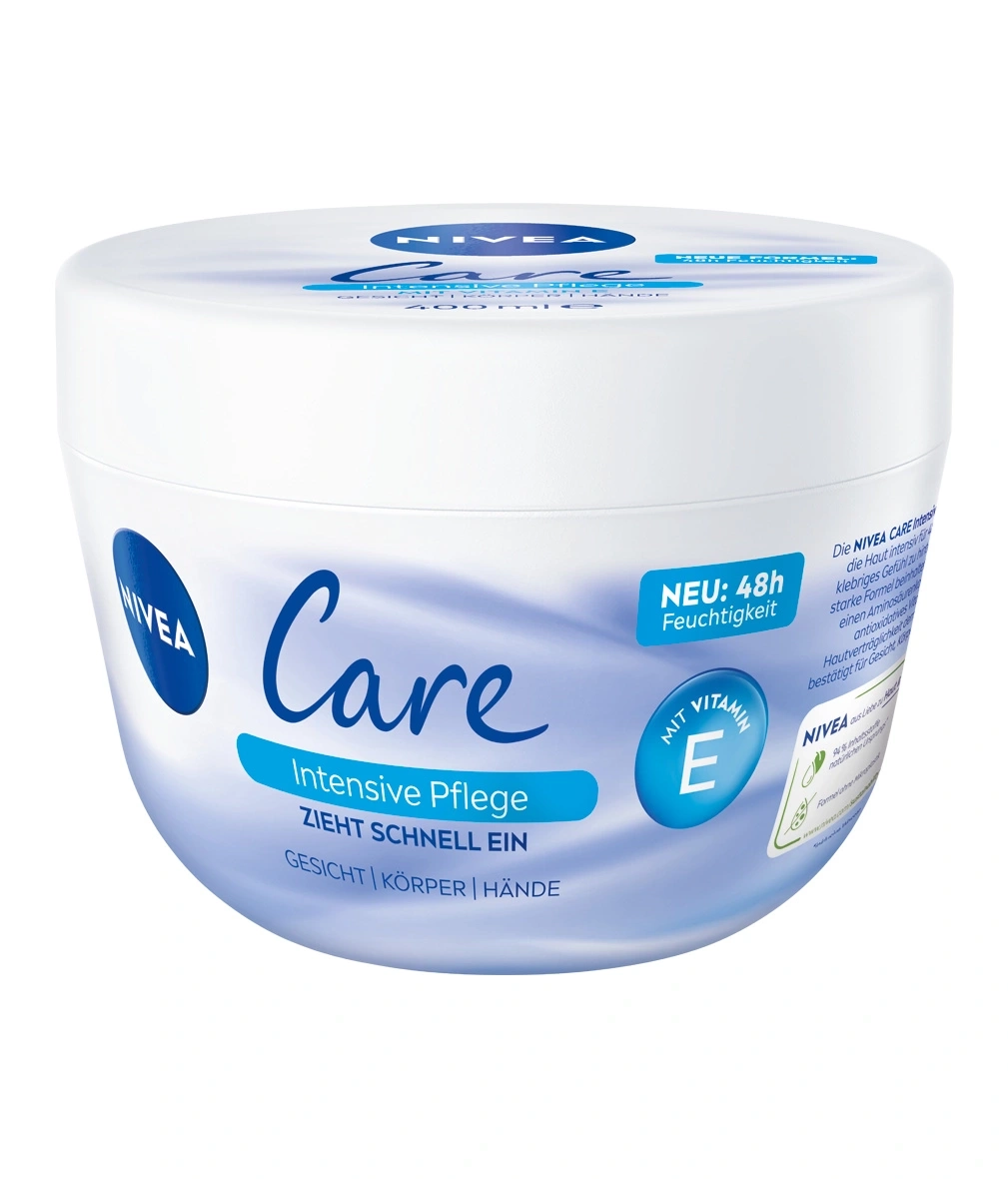 Nivea Care Creme, intensive Pflege, 48h Feuchtigkeit, Gesicht, Körper, Hände