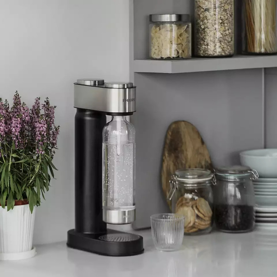 PHILIPS Wassersprudler GoZero ADD4902BK/10 + Zylinder + Flasche NEU