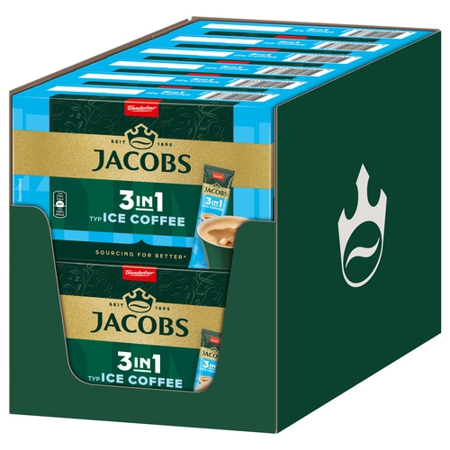 JACOBS Löskaffee 3in1 Typ Ice Coffee Eiskaffee 12x 10 Kaffeesticks Getränkestick