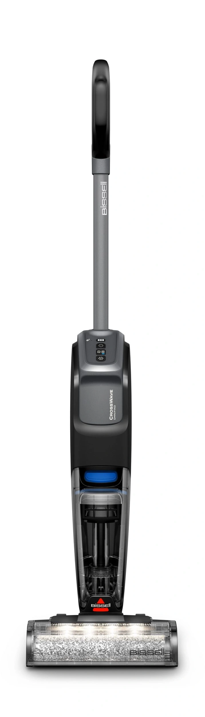 Bissell CrossWave Staubsauger, grau und schwarz, mit Griff und Bürste