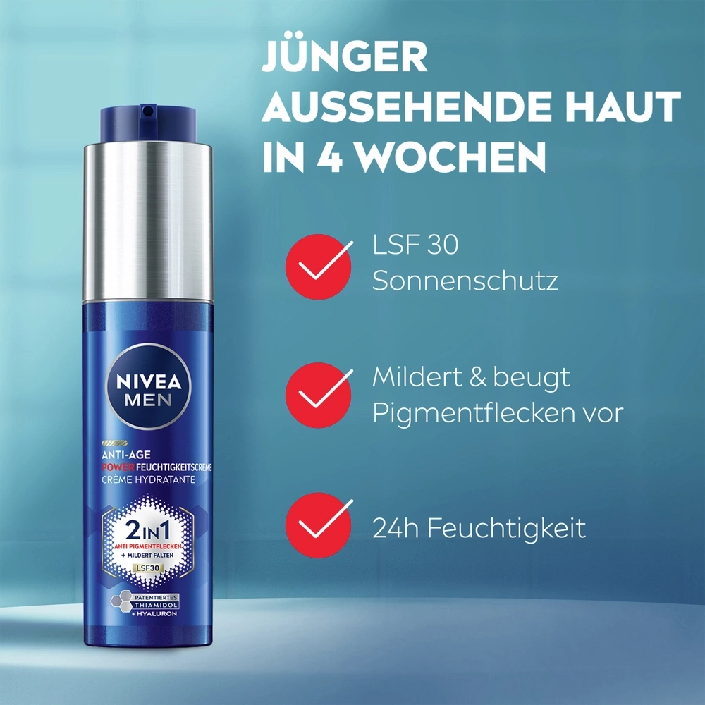Nivea Men Anti-Age Feuchtigkeitscreme mit LSF 30 und Hyaluron
