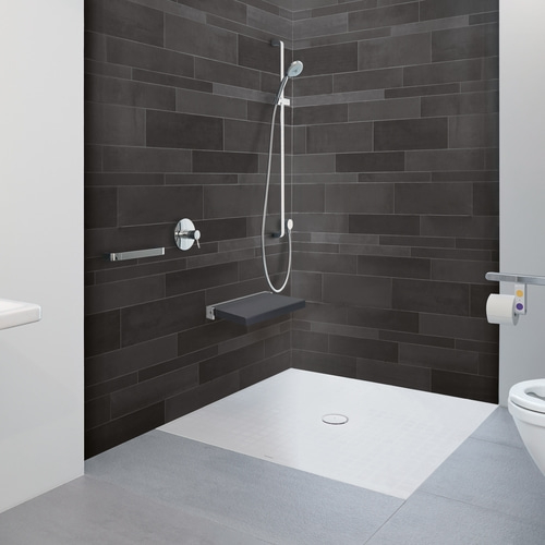 DURAVIT Bodenbündige Duschwanne Tempano 1200 x 1200 mm Rechteck Weiß