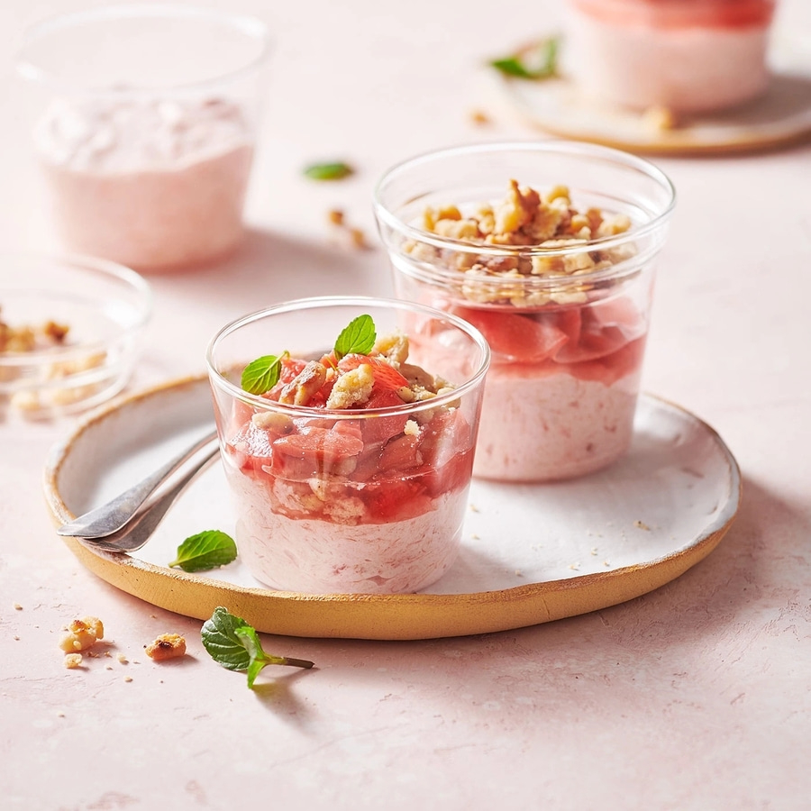 BETTY BOSSI Dessertglas doppelstöckig, 2 dl - 4 Stk. Nachtisch Dessert Glas NEU